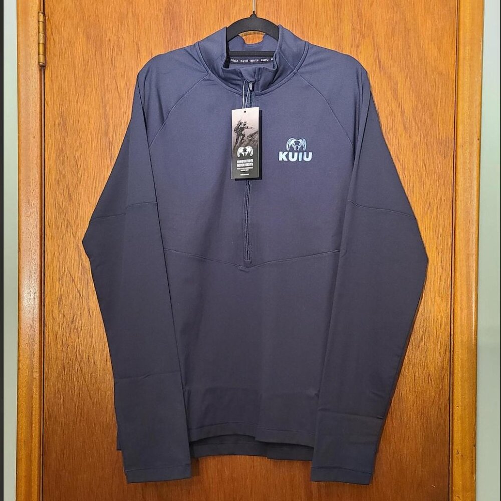 KUIU NYT Men's Pursuit 1/4 Zip Pullover - NAVY